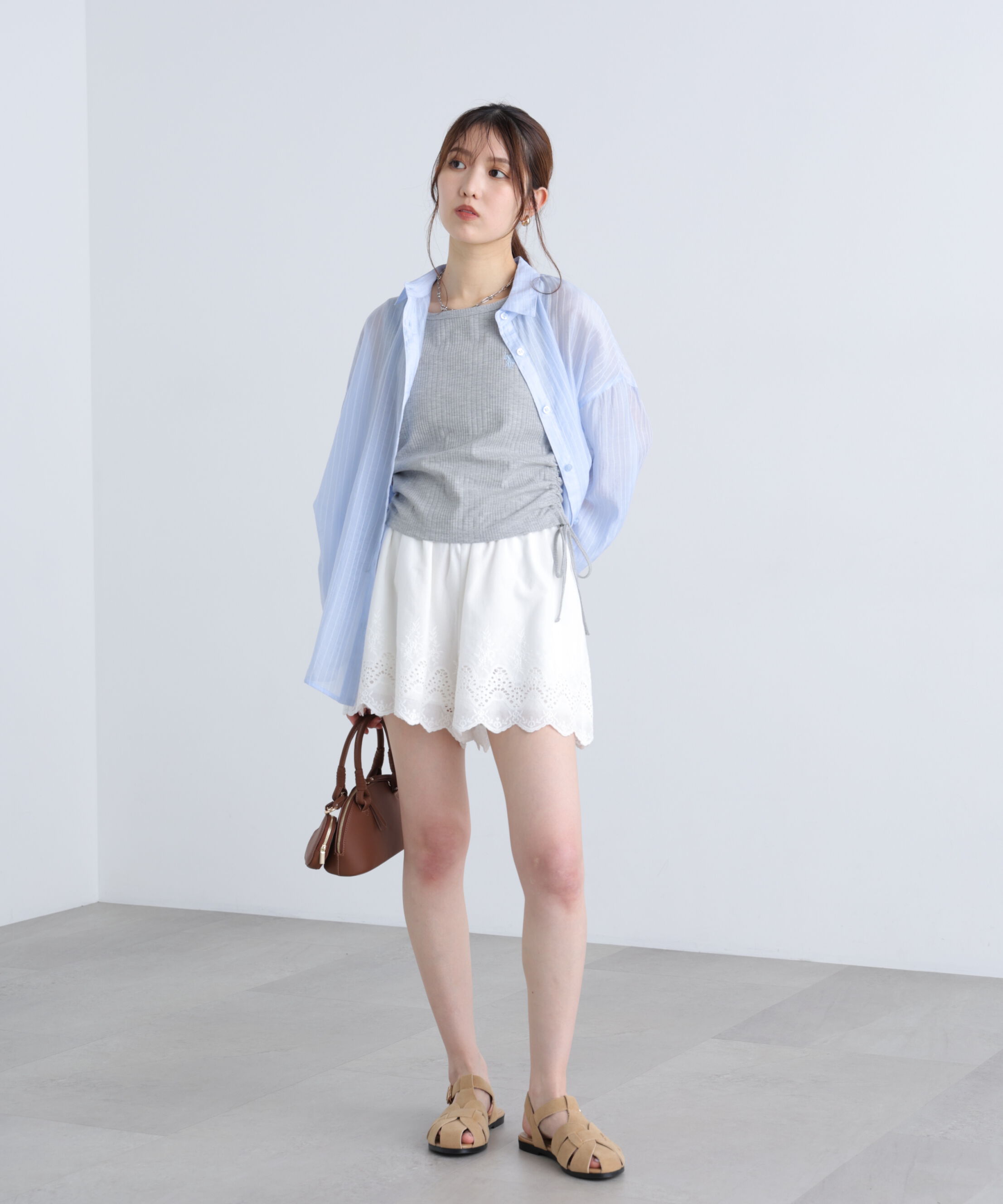  「コットンレースキュロットショートパンツ」|その他|