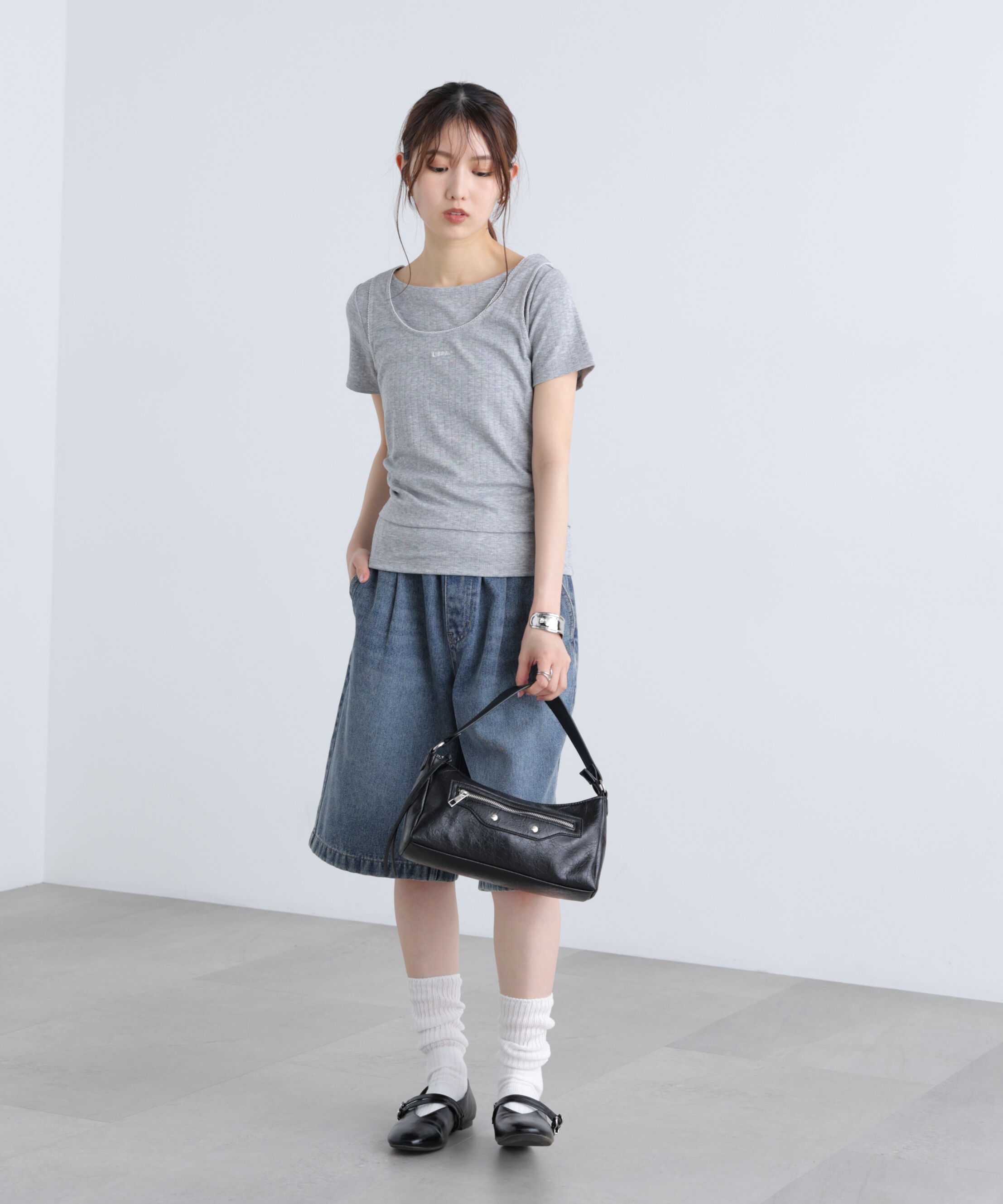  「針抜きテレコTシャツタンクセット」|Tシャツ・カットソー|