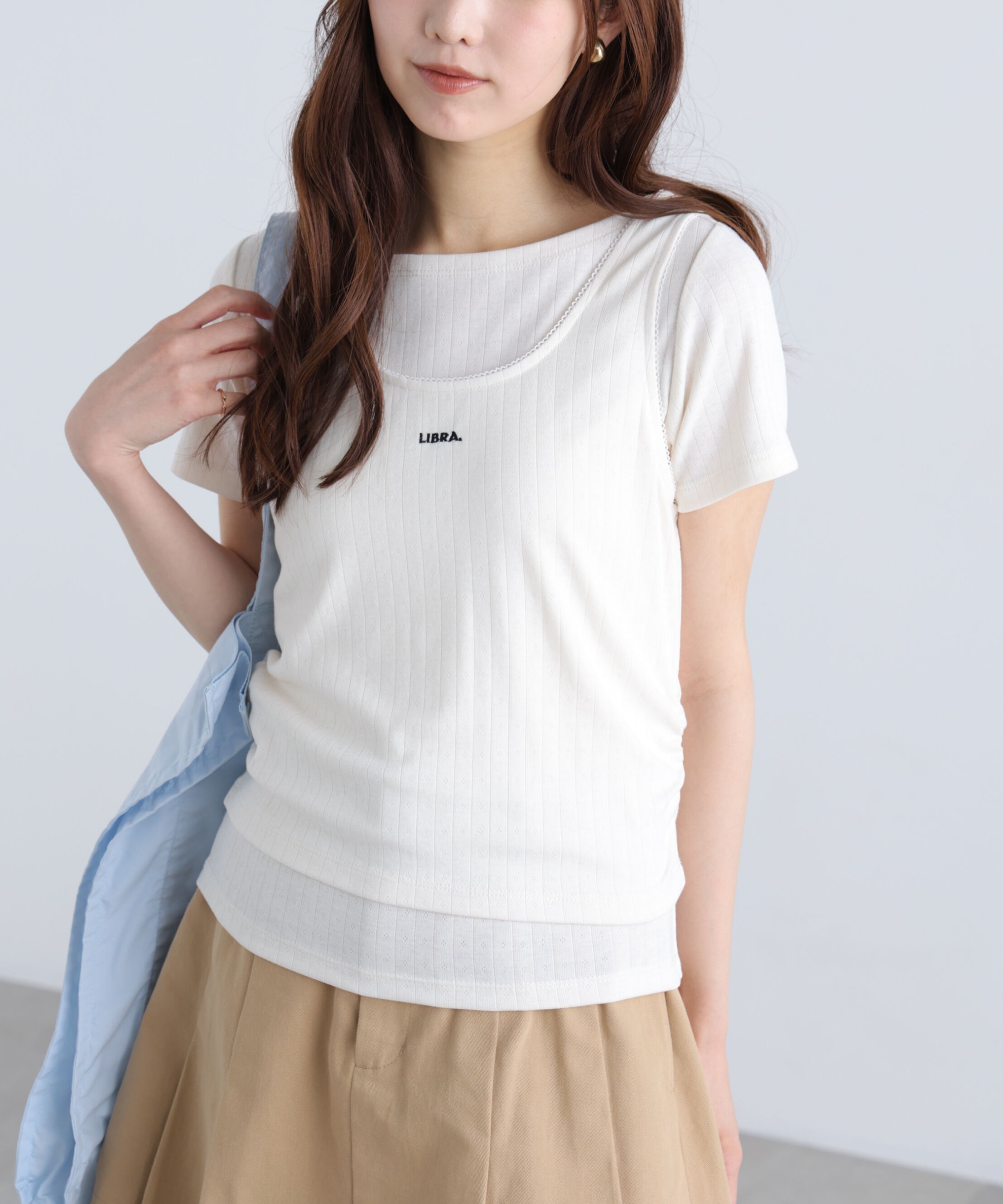  「針抜きテレコTシャツタンクセット」|Tシャツ・カットソー|