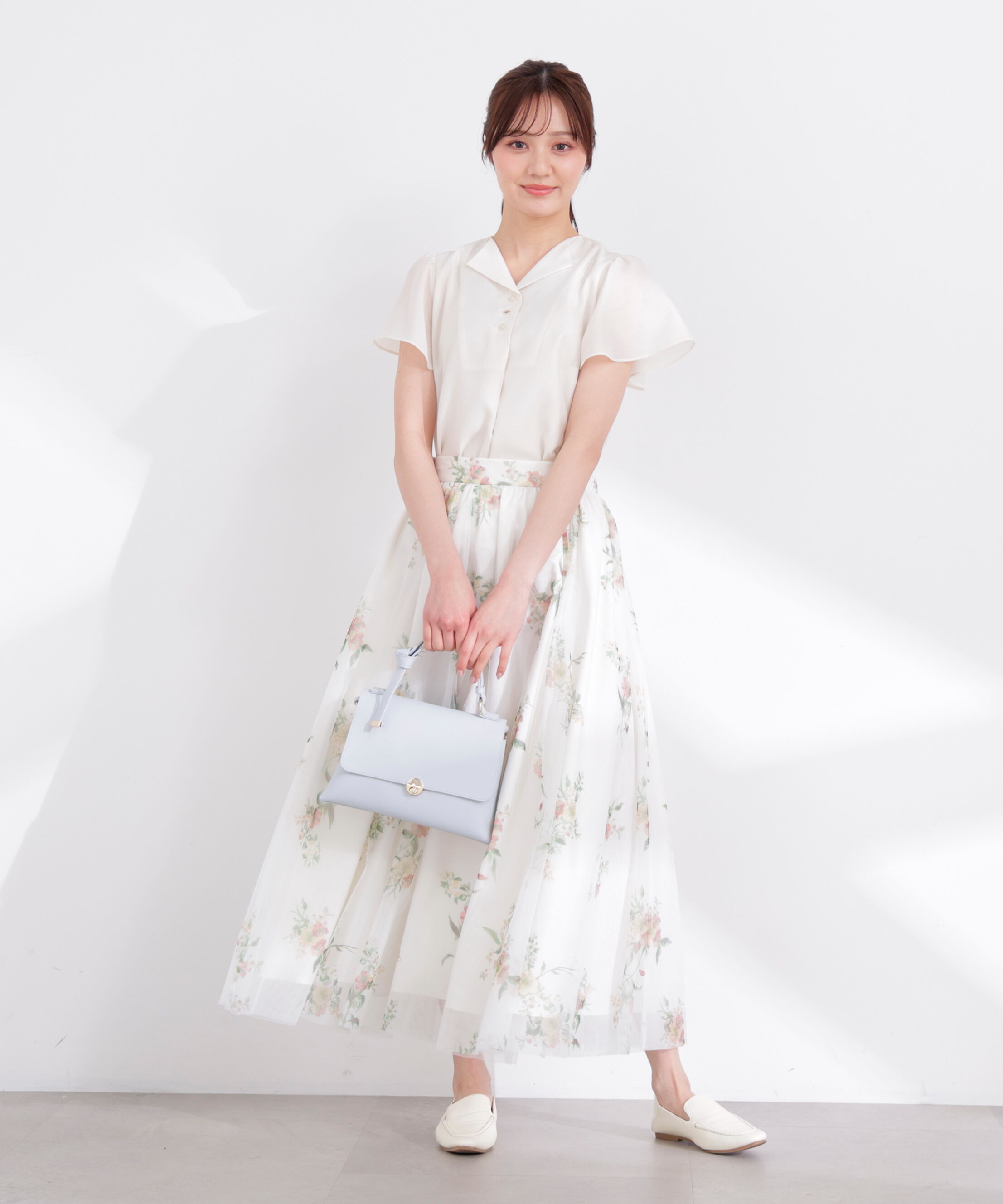 PROPORTION BODY DRESSING「フレアスリーブ開襟ブラウス 26SS」|シャツ・ブラウス|