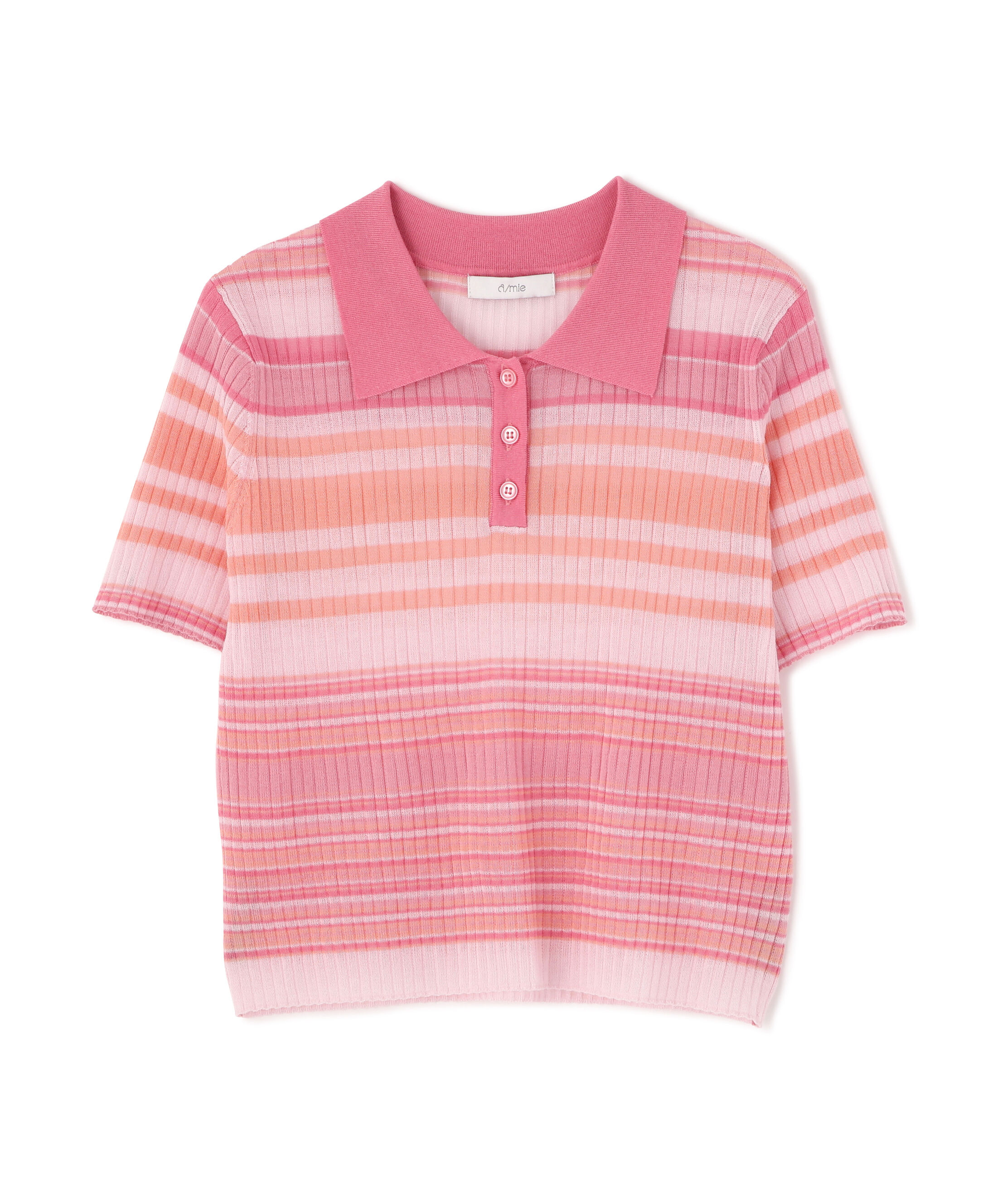 PROPORTION BODY DRESSING「〈a/mie〉ソフトシアーポロ衿ニットトップス26SS」|カーディガン|
