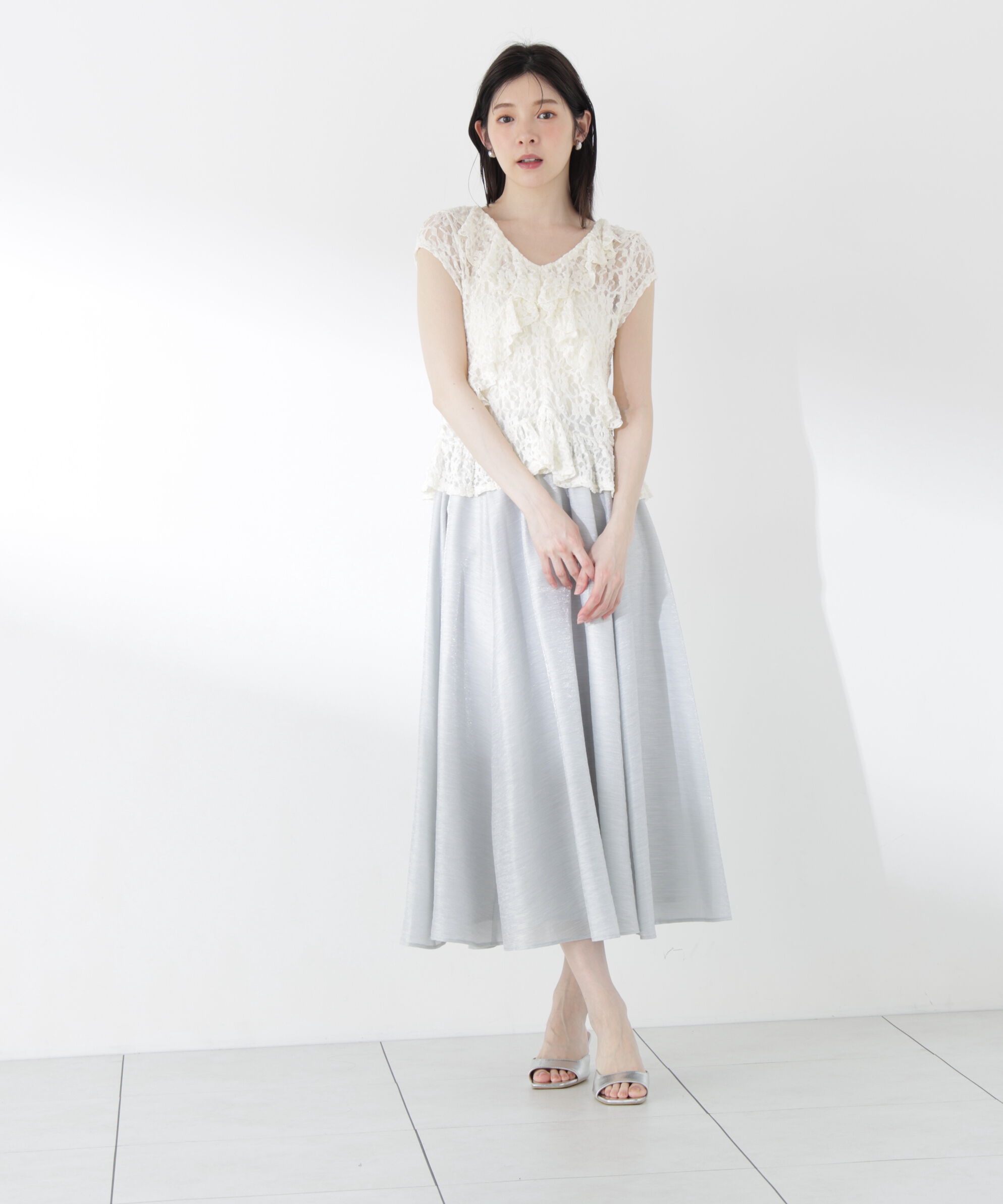 PROPORTION BODY DRESSING「ニュアンスサテンシャイニースカート」|スカート|