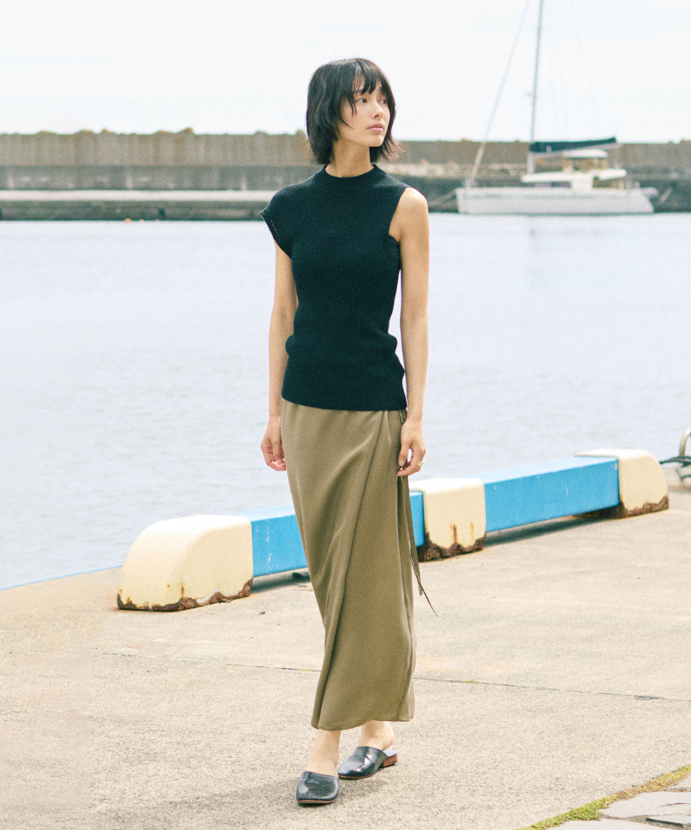 YLEVE 「YLEVE / SMOKY CUPRA SKIRT」|スカート|