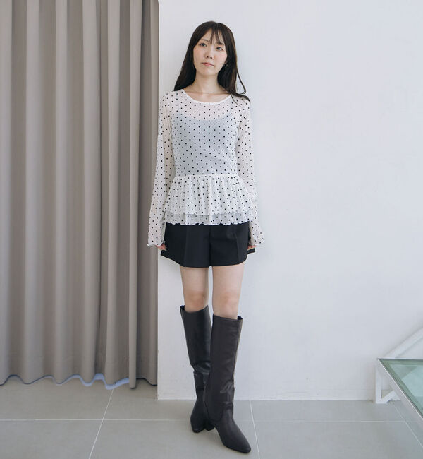 archives「フロッキードットアソートフリルカットＴＯＰＳ」|Tシャツ・カットソー|