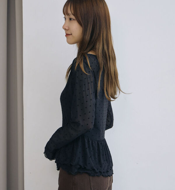 archives「フロッキードットアソートフリルカットＴＯＰＳ」|Tシャツ・カットソー|