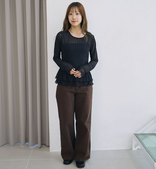 archives「フロッキードットアソートフリルカットＴＯＰＳ」|Tシャツ・カットソー|