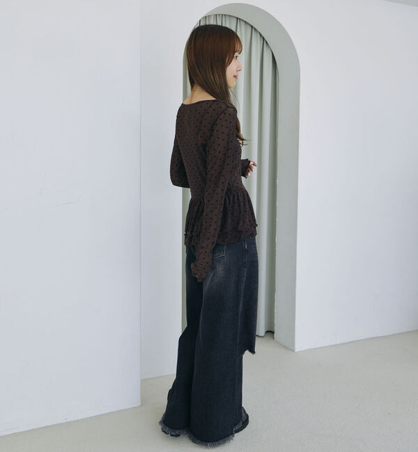 archives「フロッキードットアソートフリルカットＴＯＰＳ」|Tシャツ・カットソー|