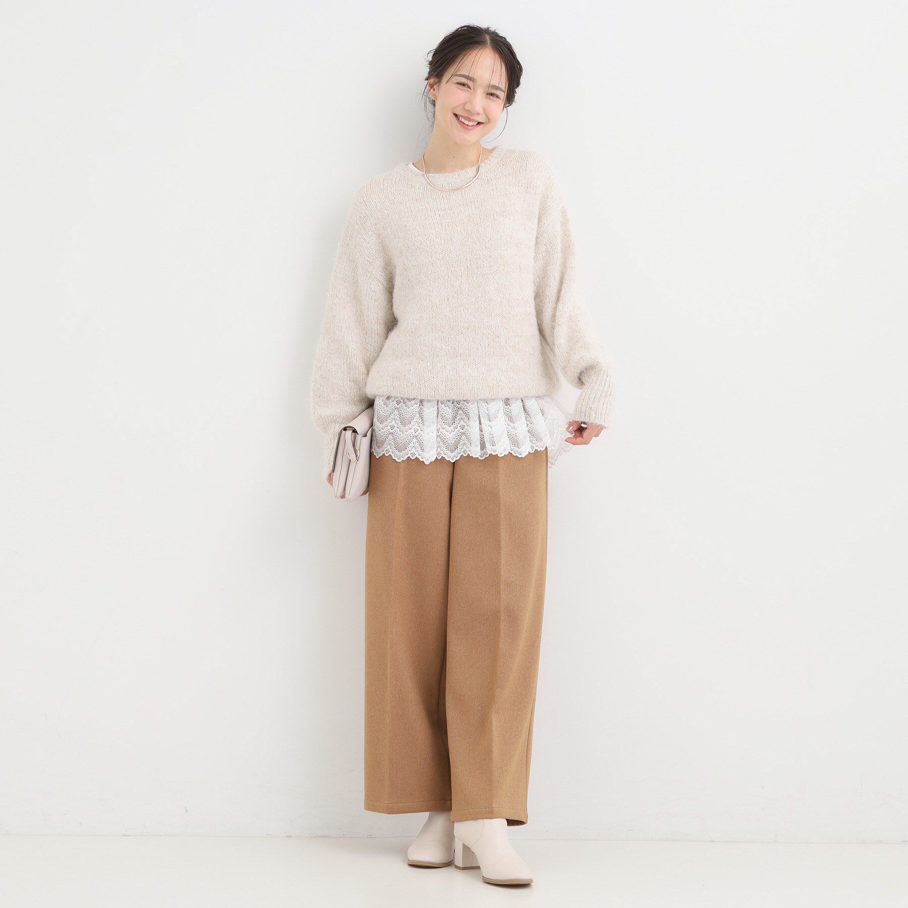 SHOO･LA･RUE「裾フリルレイヤードトップス」|Tシャツ・カットソー|