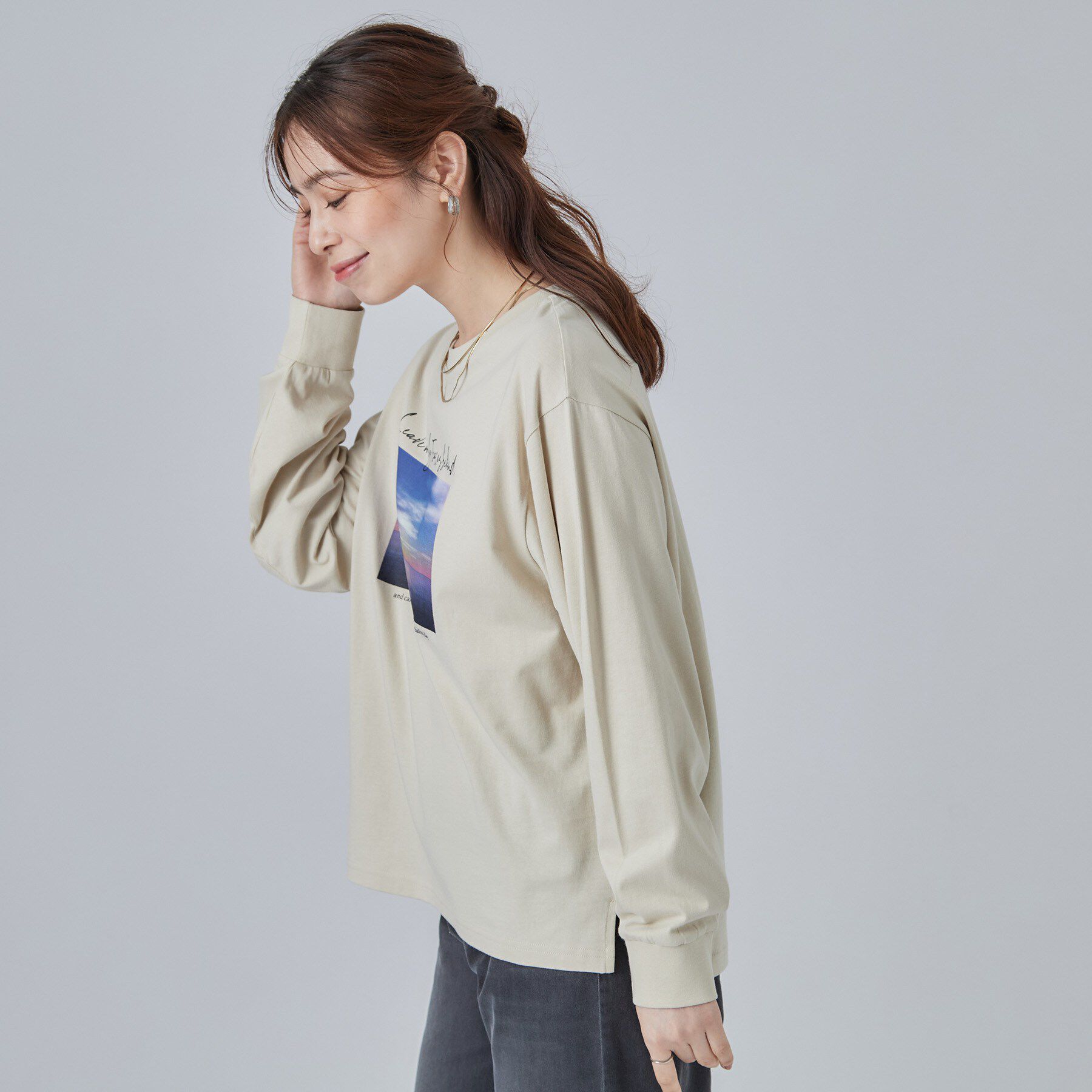 SHOO･LA･RUE「【S-LL】デイリー使いに 選べる6柄プリントロンT」|Tシャツ・カットソー|