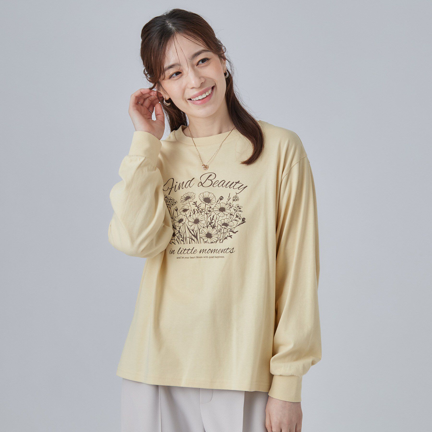 SHOO･LA･RUE「【S-LL】デイリー使いに 選べる6柄プリントロンT」|Tシャツ・カットソー|