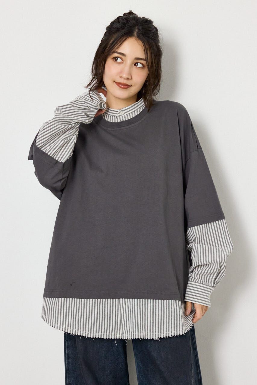 RODEO CROWNS「レイヤードビッグTシャツ」|Tシャツ・カットソー|C.GRY