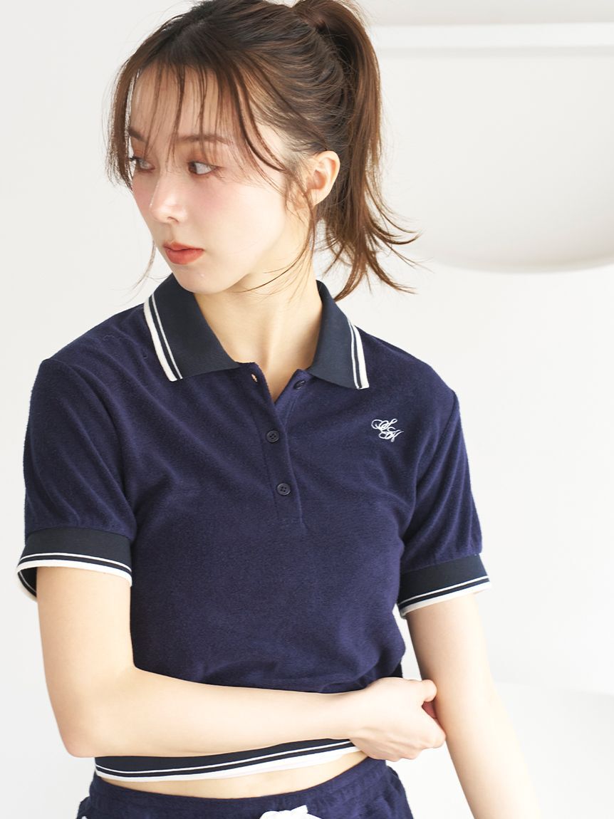 SNIDEL HOME「パイルポロプルオーバー」|ルームウェア|