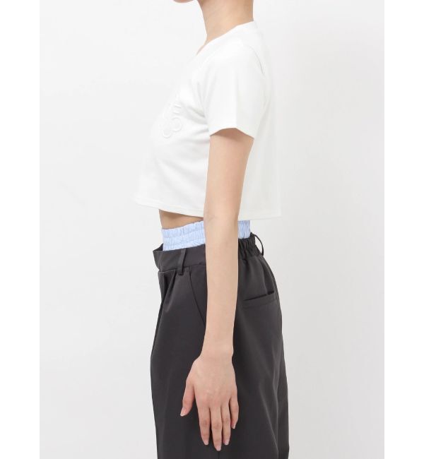 RESEXXY「エンボスロゴクロップドTシャツ」|Tシャツ・カットソー|