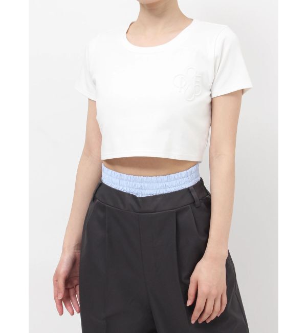 RESEXXY「エンボスロゴクロップドTシャツ」|Tシャツ・カットソー|