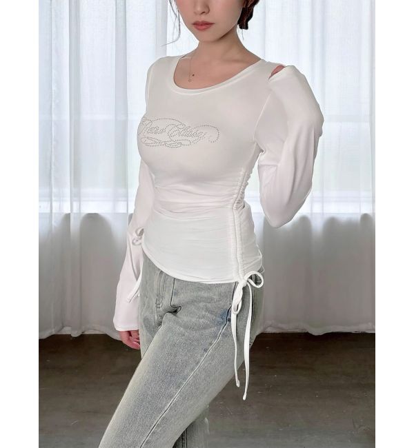 RESEXXY「【骨格ストレート向け】サイドドロストロングTシャツ」|Tシャツ・カットソー|