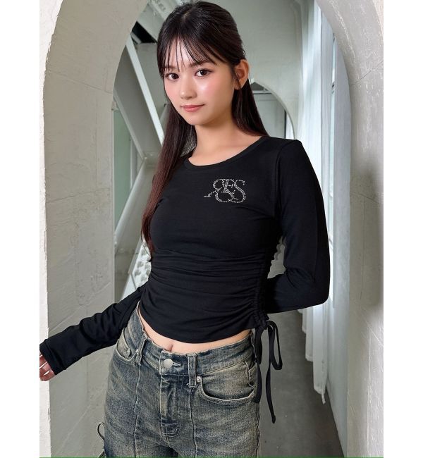 RESEXXY「【骨格ウェーブ向け】サイドドロストロングTシャツ」|Tシャツ・カットソー|