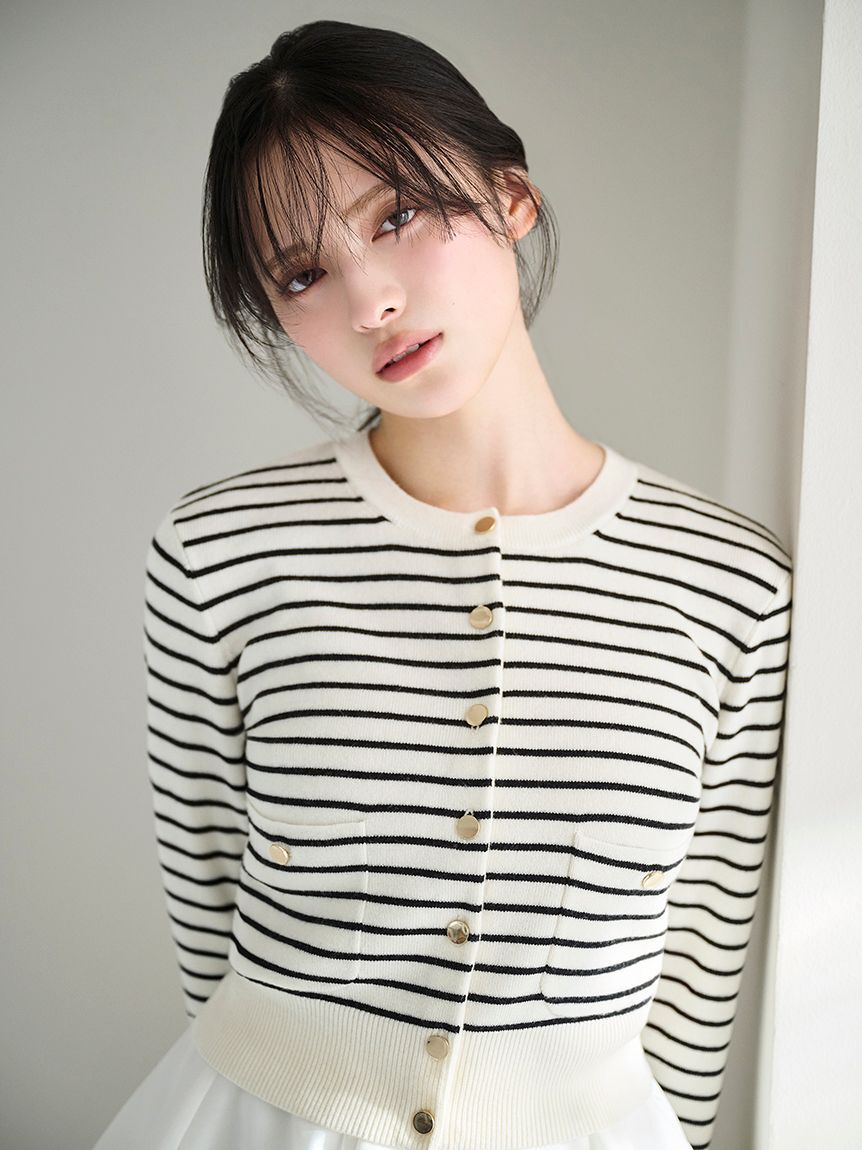 SNIDEL「Sustainableニットカーデ&times;ティアードスカートセット」|ワンピース|