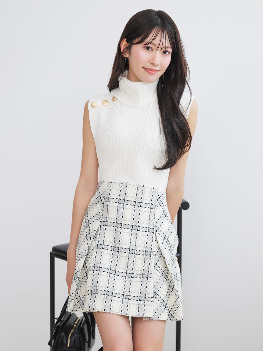 SNIDEL「【販路限定サイズあり】ロービングチェックミニスカート」|スカート|
