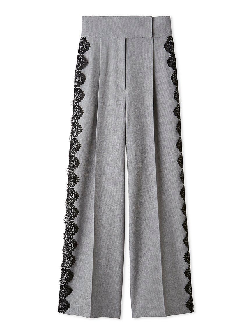 SNIDEL「【セットアップ対応】シンプルタックレーストリムパンツ」|チノ|