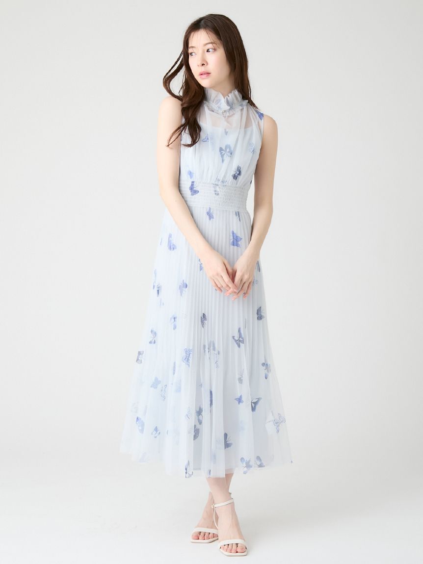 CELFORD「【洗える】【HANAE MORI&times;CELFORDコラボ】バタフライプリントワンピース」|ワンピース|