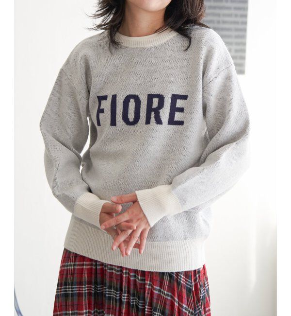 VENCE share style「FIOREロゴジャガードニット」|ニット・セーター|オフホワイト