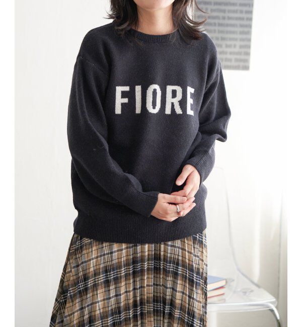 VENCE share style「FIOREロゴジャガードニット」|ニット・セーター|