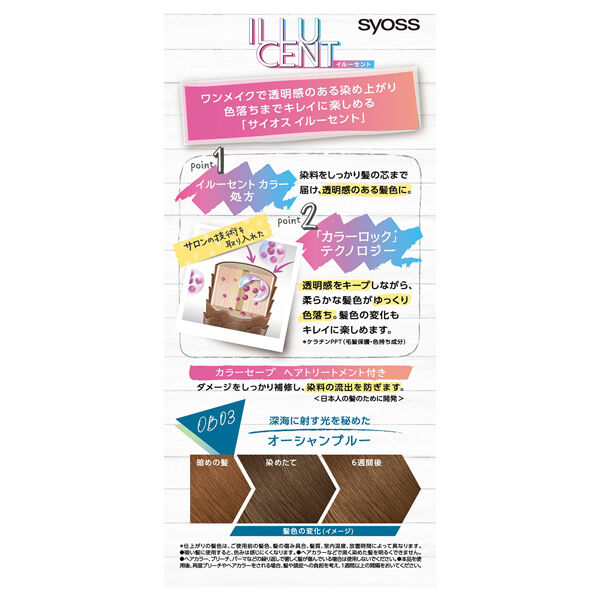syoss「syoss(サイオス) イルーセント ミルキーヘアカラー OB03 オーシャンブルー (55g・110ml・15g)」|その他|