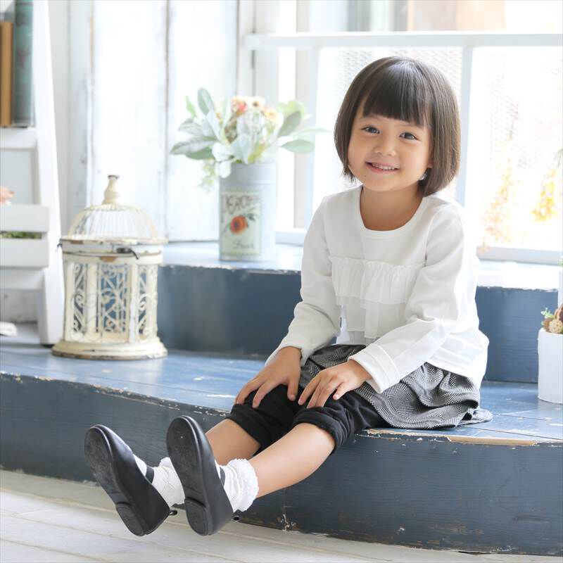 BACKYARD FAMILY「子供服 フォーマル 女の子 トップス 通販 Tシャツ 白 フリル ロンT 長袖 キッズ 子供」|その他|