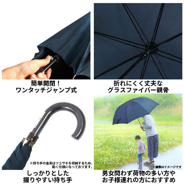 BACKYARD FAMILY「傘 大きい 80cmレディース かさ 定番 アンブレラ ジャンプ 大きい ワンタッチ」|傘|