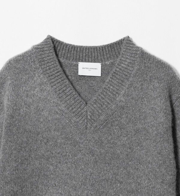 UNITED ARROWS「CA/W ハーフスリーブ Vネック ニット」|ニット・セーター|