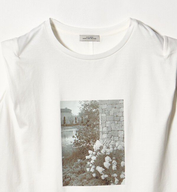 UNITED ARROWS green label relaxing「フォトプリント フレンチスリーブ Tシャツ 接触冷感」|Tシャツ・カットソー|