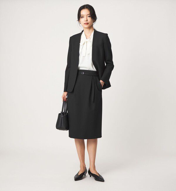 UNITED ARROWS green label relaxing「［size SHORT/TALLあり］ライト ダブルクロス タイトスカート」|タイト|