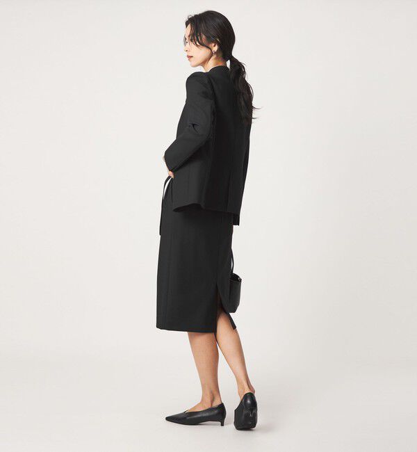 UNITED ARROWS green label relaxing「［size SHORT/TALLあり］ライト ダブルクロス タイトスカート」|タイト|