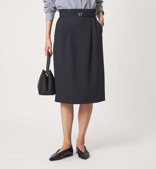 UNITED ARROWS green label relaxing「［size SHORT/TALLあり］ライト ダブルクロス タイトスカート」|タイト|