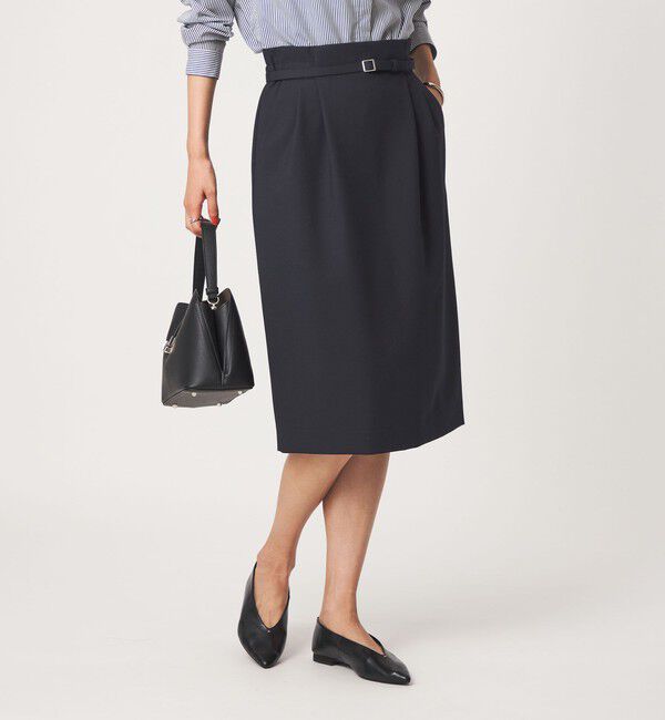 UNITED ARROWS green label relaxing「［size SHORT/TALLあり］ライト ダブルクロス タイトスカート」|タイト|