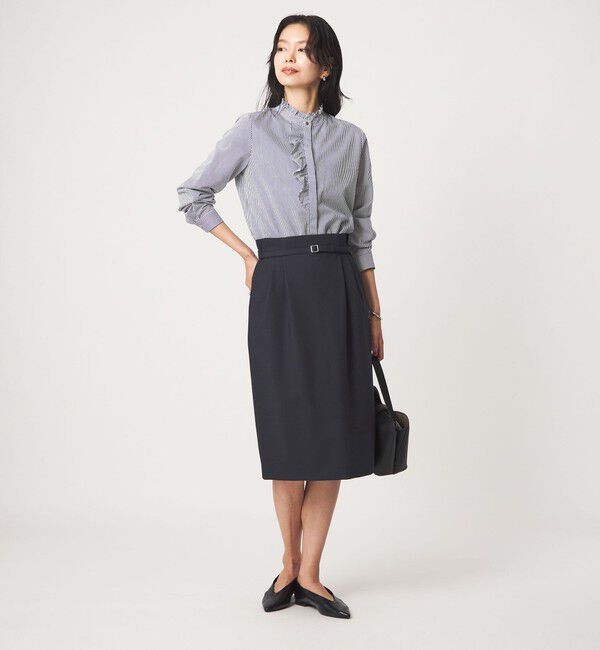 UNITED ARROWS green label relaxing「［size SHORT/TALLあり］ライト ダブルクロス タイトスカート」|タイト|