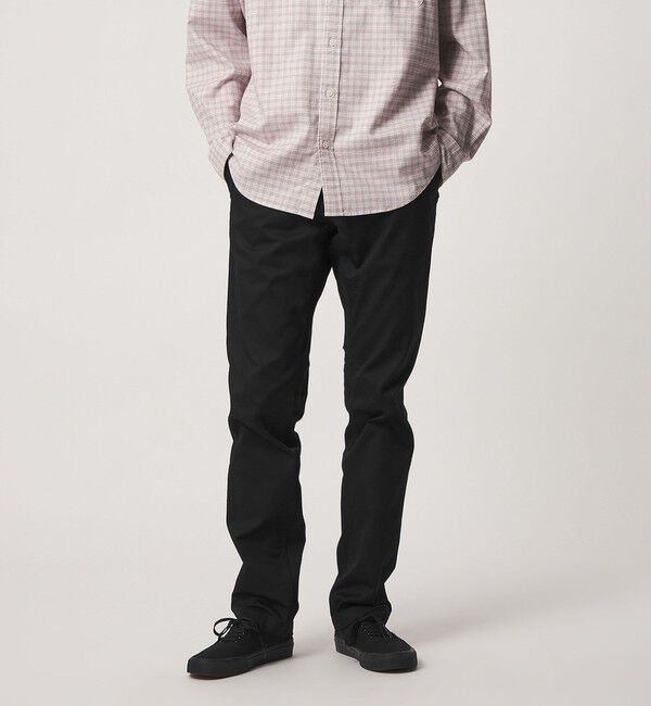 UNITED ARROWS green label relaxing「アーバンスリムフィット チノパンツ S2」|チノ|BLACK