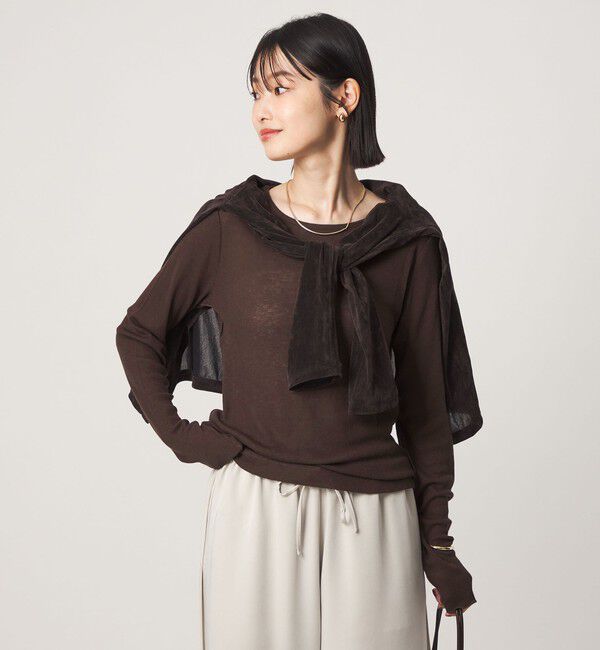 UNITED ARROWS green label relaxing「［size SHORTあり］テレコ クルーネック プルオーバー」|Tシャツ・カットソー|