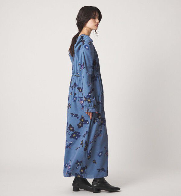 EMMEL REFINES「＜EMMEL REFINES＞EM カットドビー プリント ティアード ワンピース」|ワンピース|