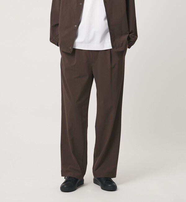 BEAUTY&YOUTH UNITED ARROWS「360&deg;MASTER 1プリーツ ストレート イージーパンツ NO.8 セットアップ対応 撥水 ストレッチ ウォッシャブル」|チノ|