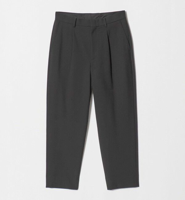 BEAUTY&YOUTH UNITED ARROWS「アルガン トロ 1プリーツ テーパード パンツ NO.7 タテヨコストレッチ」|チノ|