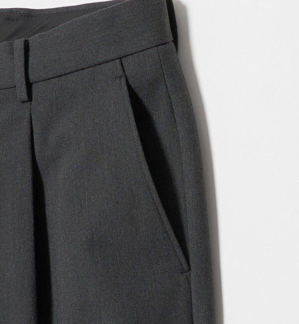 BEAUTY&YOUTH UNITED ARROWS「アルガン トロ 1プリーツ テーパード パンツ NO.7 タテヨコストレッチ」|チノ|