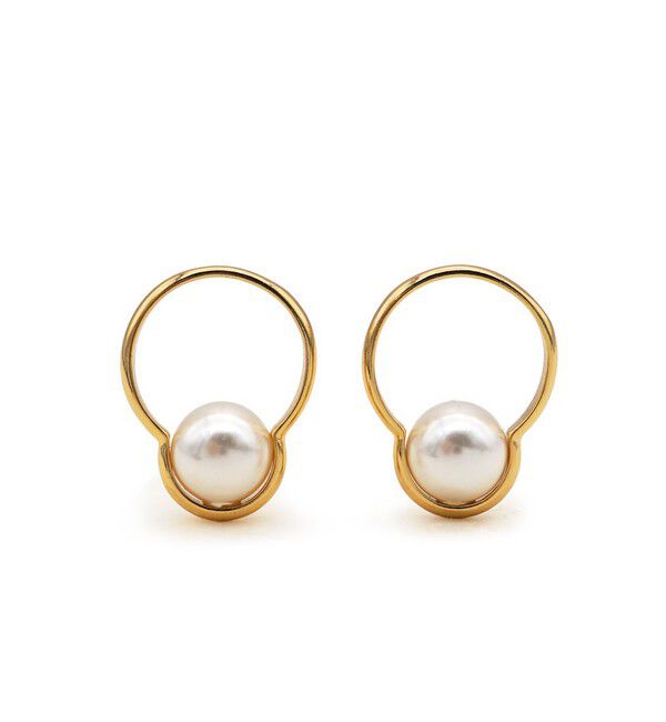 TOMORROWLAND GOODS「【別注】januka モチーフパールピアス」|ピアス|