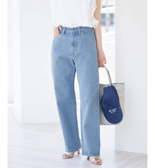 SLOBE IENA「《4サイズ展開/追加8》LE DENIM ストレートデニムパンツ」|デニム|