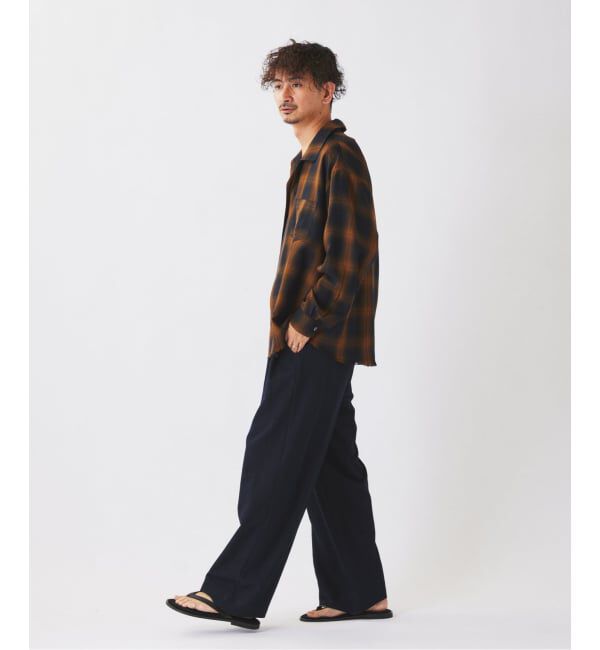 JOURNAL STANDARD relume「レーヨン アンカット フリンジ オンブレ チェックシャツ」|シャツ・ブラウス|