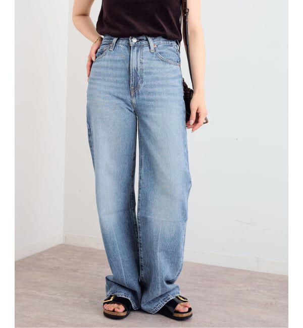 U by SPICK&SPAN「LEVI'S/リーバイス RIBCAGE WIDE LEG」|デニム|