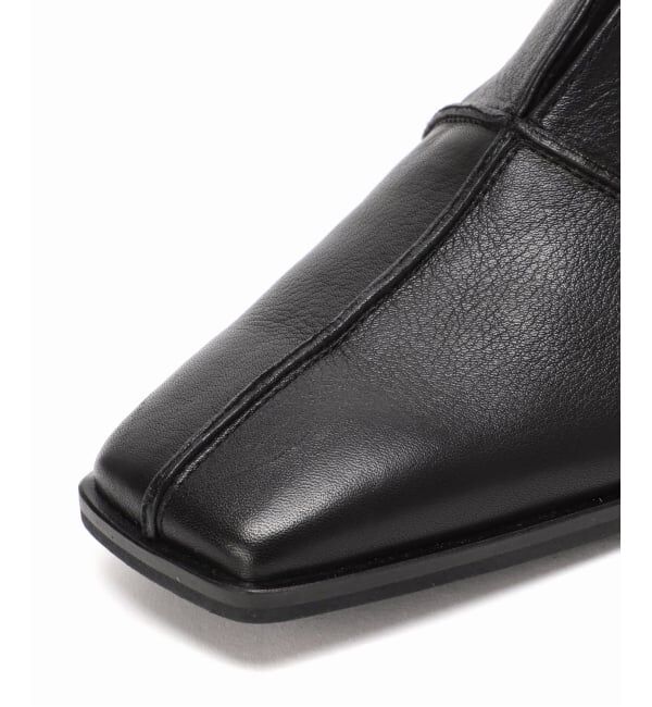 GRISE「《追加/WEB+一部店舗限定》GRISEレザースクエアクロスシームアンクルフラット」|その他|
