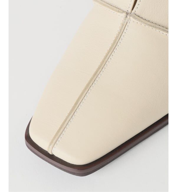 GRISE「《追加/WEB+一部店舗限定》GRISEレザースクエアクロスシームアンクルフラット」|その他|