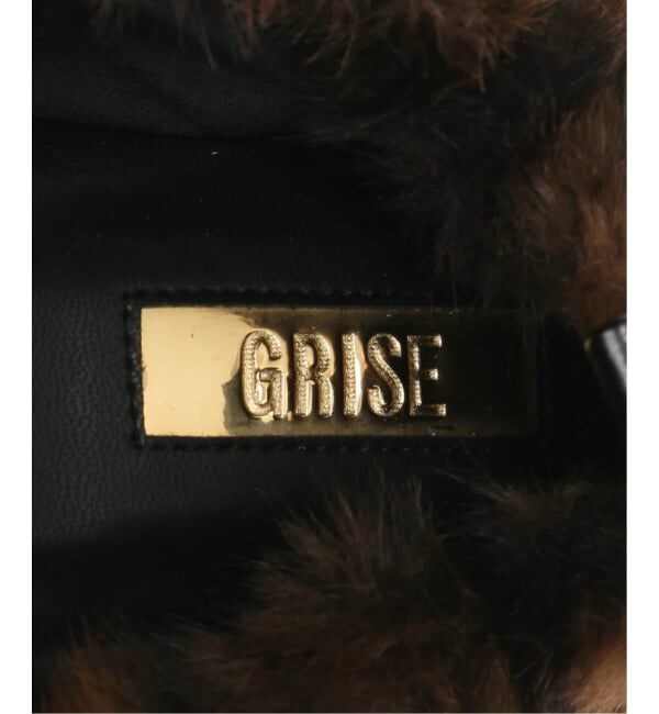 GRISE「《追加予約/WEB+高輪店限定》GRISEファーギャザーバレリーナ」|バレエシューズ|
