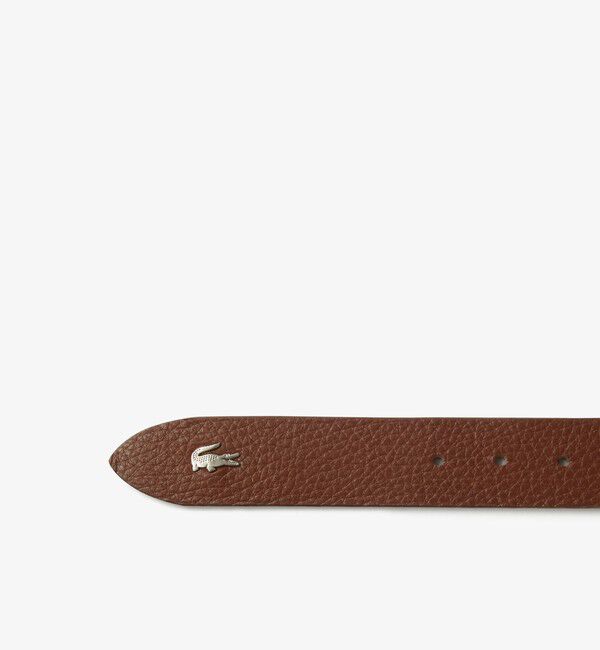 LACOSTE「シルバーサークルバックルベルト」|ベルト|